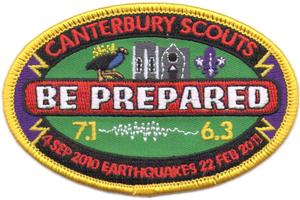 New "Be Prepared" Badge for Canterbury Scouts